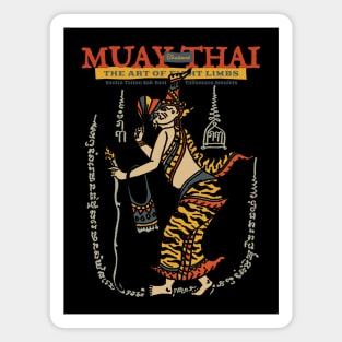 Muay Thai Sak Yant Hermit Tattoo Magnet